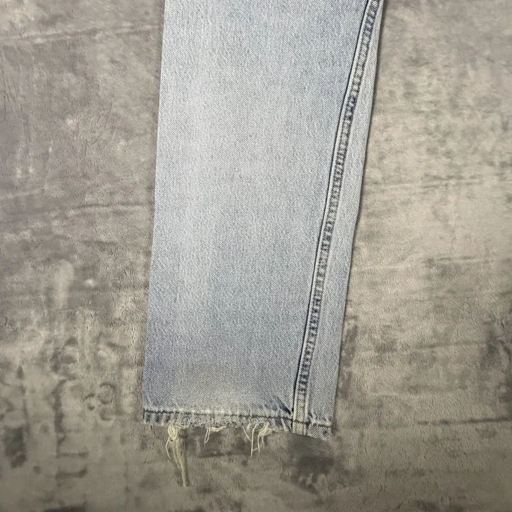 Vtg Levi's 505 Orange Tab Jeans Men's 34x32 Fit 34x31 Light Wash Distressed 90's